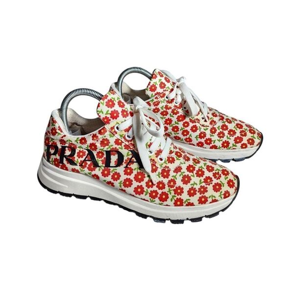 Prada Floral Sneakers - Picture 10 of 13